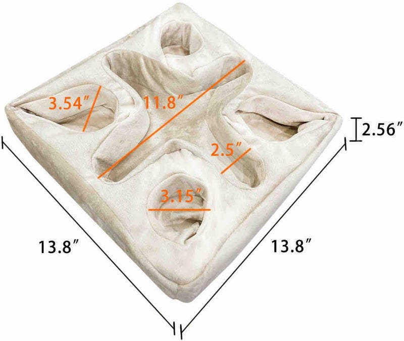 Xchouxer Couch and Bed Cup Holder Pillow, Sofa Refreshment Tray for Drinks/Remote Control/Snacks Holder (Beige) - Image 5